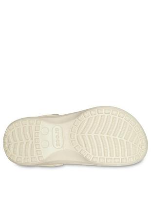 Утеплені сабо crocs classic platform lined clog у класичному світлому відтінку bone (слонова кістка).розмір 37-38 5