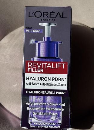 Сироватка проти зморшок з гіалуроновою кислотою l’oréal paris revitalift filler, 30 мл