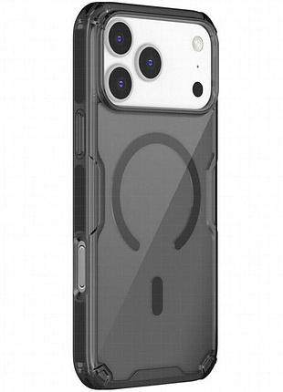Tpu чехол nillkin nature pro magnetic для apple iphone 17 pro max (6.9") черный (прозрачный)