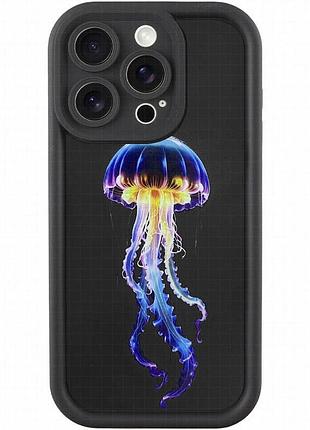 Tpu чехол prestige для apple iphone 16 pro max (6.9") jellyfish