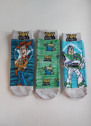 Набор 3 пары высокие носки toy story