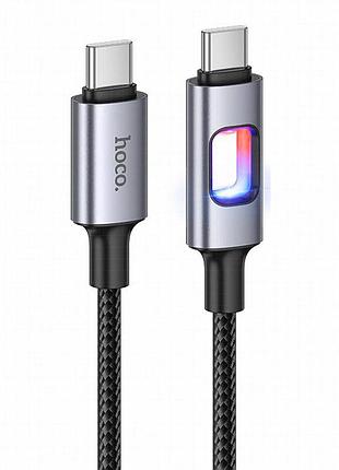 Дата кабель hoco u144 new type-c to type-c 60w (1.2m) black