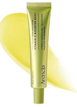 Бустер з вітаміном с для освітлення та вирівнювання тону arencia vitamin c booster shot