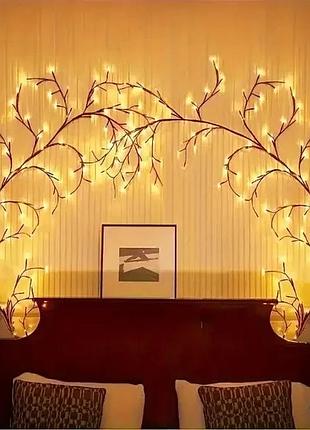 Гирлянда 1,5 м 144 led, usb, 8 режимов, теплый свет