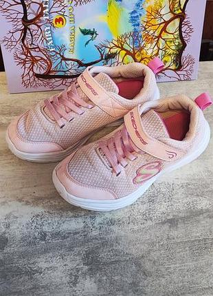 Кросівки для дівчинки skechers рожеві