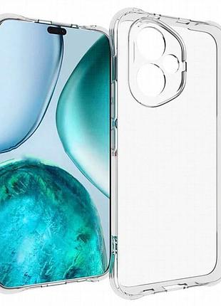 Tpu чехол getman ease logo усиленные углы full camera для honor 400 бесцветный (прозрачный)