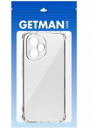 Tpu чехол getman ease logo усиленные углы full camera для honor 400 бесцветный (прозрачный) 3