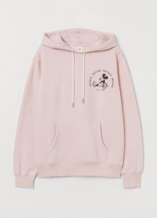 Худі жіноче h&m рожеве з принтом міккі маус