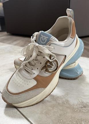 Кросівки жіночі pinko білі, бежеві, блакитні, р. 40