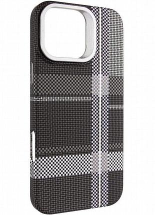 Tpu чехол pixel craft with magnetic fit для apple iphone 16 (6.1") urban plaid