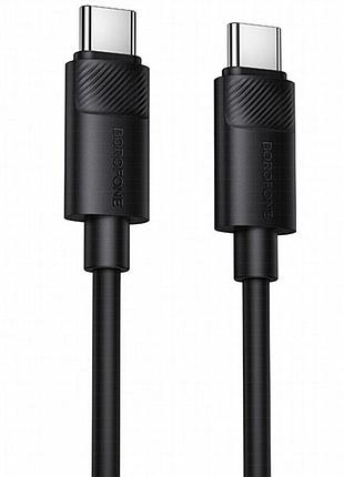 Дата кабель borofone bx123 leya type-c to type-c 60w (1m) black