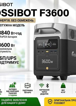Зарядна станція fossibot f3600pro eu black (3600 вт, 3840 вт·год, з можливістю розширення ємності)