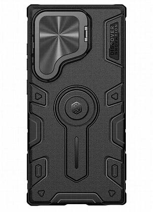 Tpu+pc чехол nillkin camshield armor prop для samsung galaxy s25 ultra black