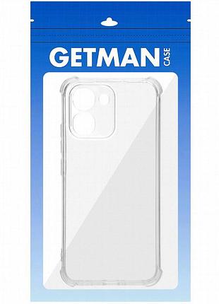Tpu чехол getman ease logo усиленные углы full camera для oppo a6 / a6s бесцветный (прозрачный) 2