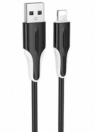 Дата кабель borofone bx119 new usb to lightning 2.4a (1m) black