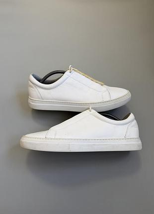 Кеды vagabond leather white 44(28cm) navyboot camel active 3