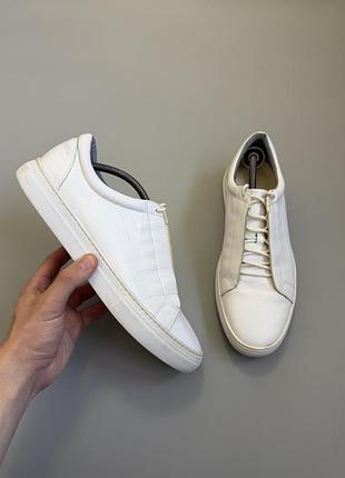 Кеды vagabond leather white 44(28cm) navyboot camel active
