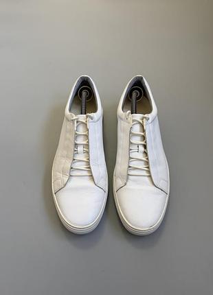 Кеды vagabond leather white 44(28cm) navyboot camel active 2