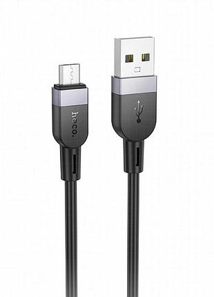Дата кабель hoco x109 energy silicone usb to microusb (2m) black