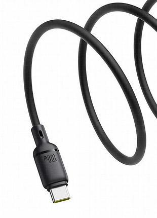 Дата кабель baseus silky series os fast charging usb to type-c 100w (2m) (p10377703) cluster black 4