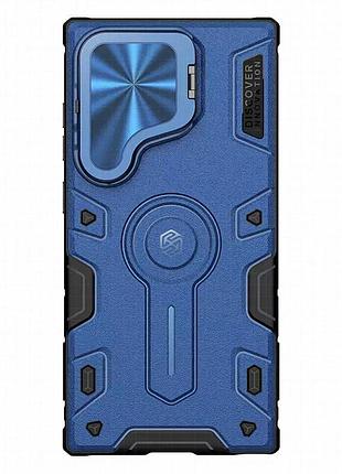 Tpu+pc чехол nillkin camshield armor prop для samsung galaxy s24 ultra blue