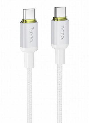 Дата кабель hoco x128 benefit type-c to type-c 60w (1m) white