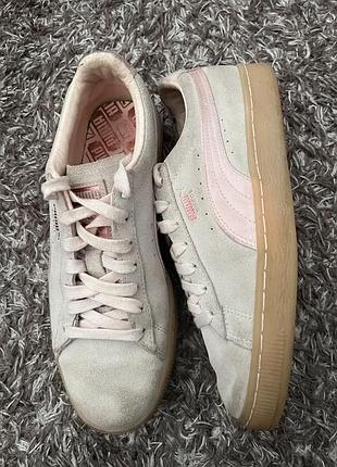 Кросівки puma suede рожеві (оригінал) 3