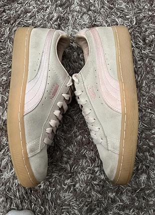 Кросівки puma suede рожеві (оригінал)