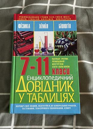 Енциклопедичний довідник у таблицях 7-11 класи (українська, тверда палітурка)