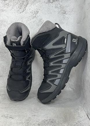 Зимові утеплені термо черевики на мембрані salomon xa pro v8