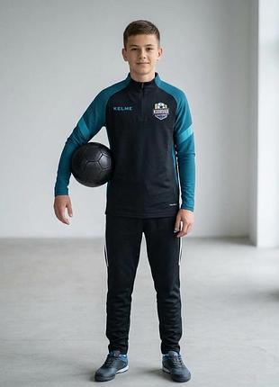 Спортивна кофта / реглан kelme з начосом (для тренувань / футболу, зріст 158–164)