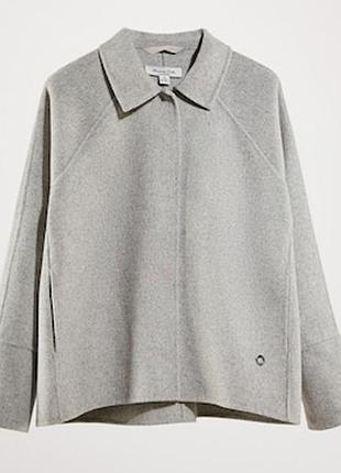 Пальто для дівчинки massimo dutti вовняне сіре 7-8 років (122-134 см)