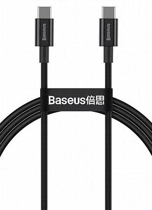 Дата кабель baseus superior series fast charging type-c to type-c pd 100w (2m) (catys-c) черный