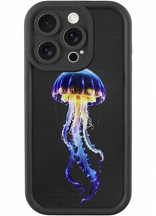 Tpu чехол prestige для apple iphone 15 pro max (6.7") jellyfish