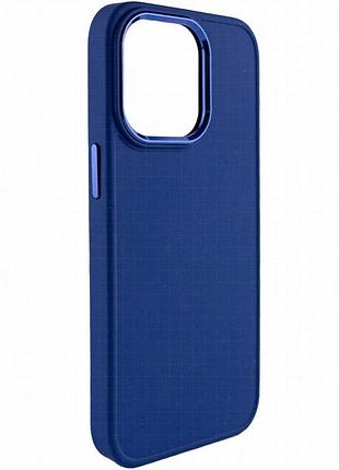 Tpu чехол bonbon metal style для apple iphone 14 pro (6.1") синий / cosmos blue