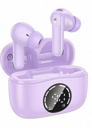 Беспроводные tws наушники hoco eq22 singer anc+enc taro purple