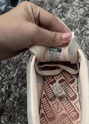 Кросівки puma suede рожеві (оригінал) 7