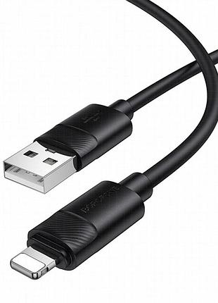Дата кабель borofone bx123 leya usb to lightning 12w (1m) black 5