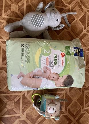 Підгузки kiddies pure & soft, розмір 2 (3-6 кг) 62 шт