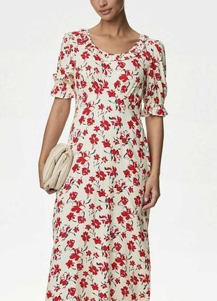 Великолепное платье мидакси в цветочный принт от marks &amp; spencer
