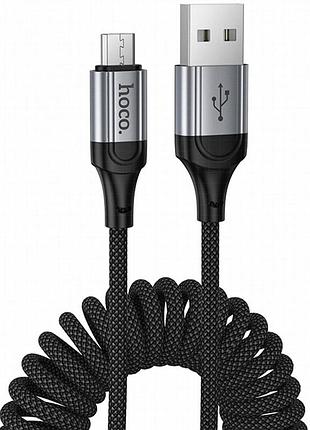 Дата кабель hoco x121 nuevo usb to microusb 2.4a (1.5m) black
