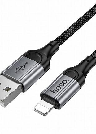 Дата кабель hoco x121 nuevo usb to lightning 2.4a (1.5m) black 5