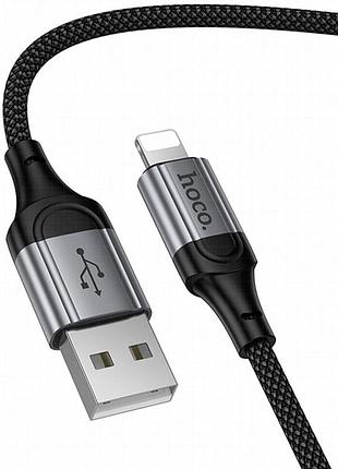 Дата кабель hoco x121 nuevo usb to lightning 2.4a (1.5m) black 7
