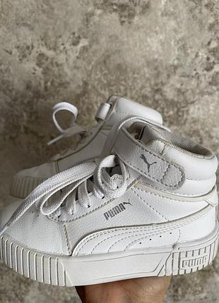 Білі високі кросівки puma хайтопи 🤍