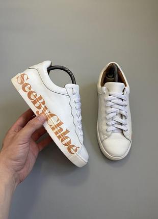 Кеды see by chloé essie white 37.5(23.5cm) axel arigato golden goose