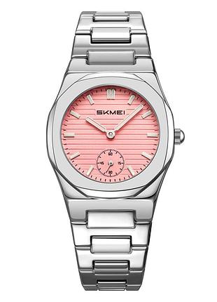 Наручные часы skmei 2681sipk silver-pink с серебристым корпусом и розовым циферблатом