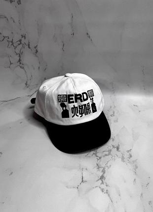Бейсболка чоловіча enfants riches deprimes біла з чорним