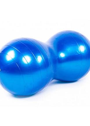 М'яч для фітнесу peanut ef-3022-bl 45 х 90 см, синій