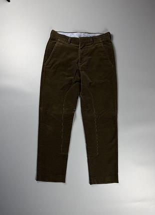 Вельветові штани brunello cucinelli corduroy riding trousers оливкові it 48