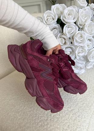 Кросівки new balance 9060 burgundy
